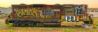 XMOK (Graffitied Locomotive, Eureka CA), 8x24